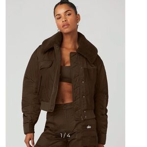 NWT ALO YOGA Blaze Bomber Jacket XS